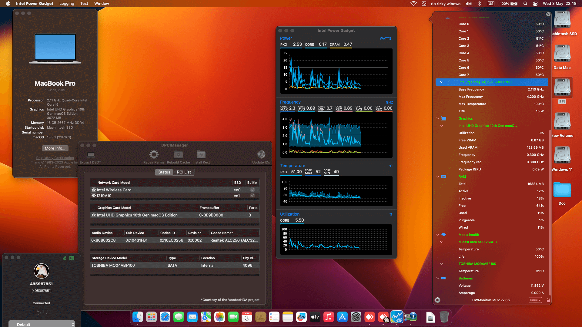 Asus ExpertBook P2451FB [CometLake   Intel UHD 10Th Gen + I2C]   OpenCore 1
